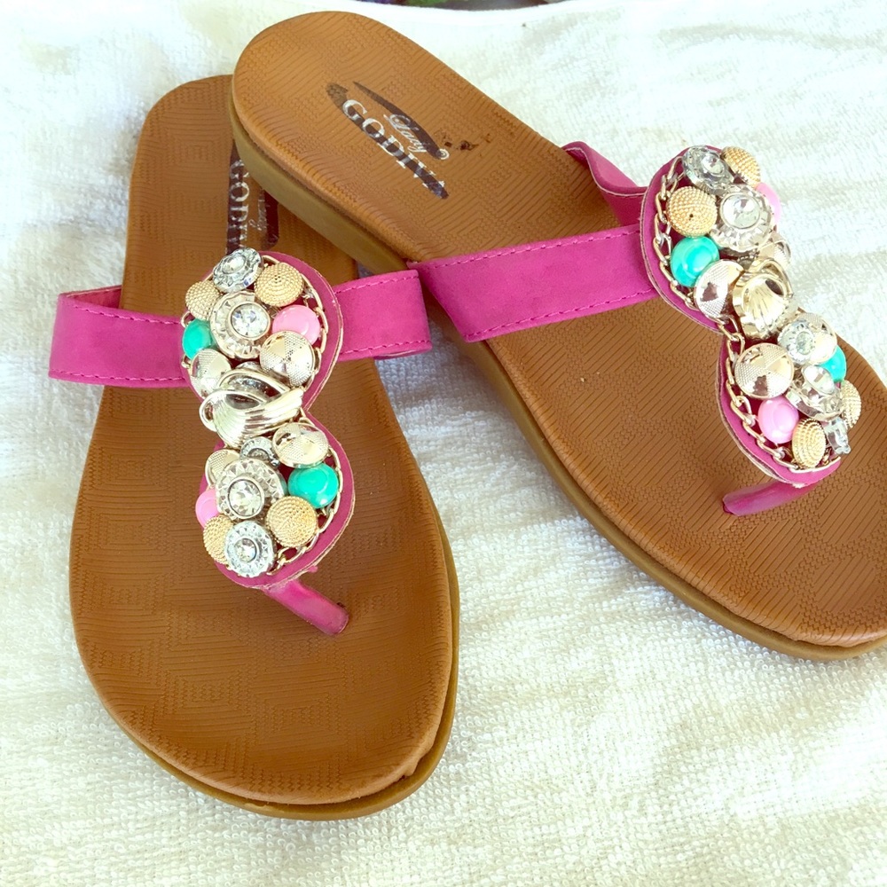 Size 7 jewel sandals